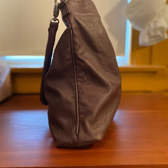 J. Jill Dark Brown Leather Shoulder Bag - Picture 4 of 12